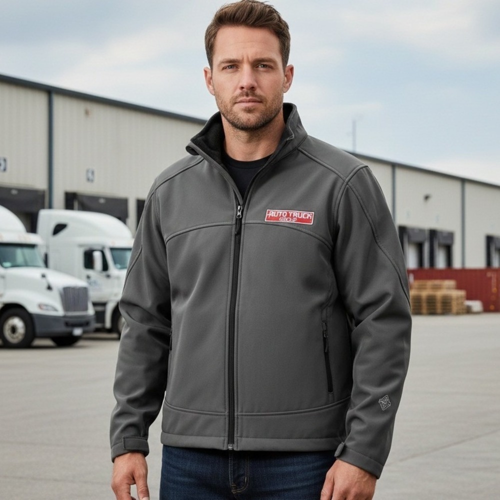 Stormtech Performance Jacket Mens‎ M Green Carbon Truck Logo Waterproof Outdoor